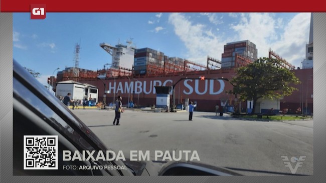 G1 em 1 Minuto - Santos: Práticos evitaram danos maiores de navio em terminal de balsas