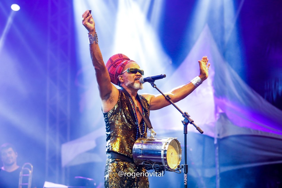 Carlinhos Brown também é atração do CarnaSal — Foto: Rogério Vital/Prefeitura de Natal