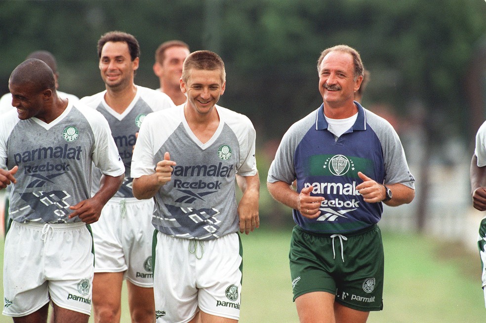 Felip&atilde;o em treinamento do Palmeiras em 1999 &mdash; Foto: Milton Michida / Estad&atilde;o Conte&uacute;do