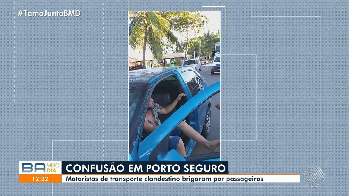 Motoristas Brigam Por Causa De Passageiros Em Porto Seguro Na Ba