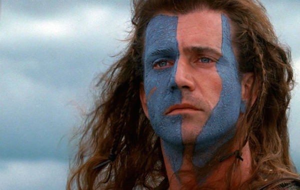 O ator Mel Gibson em cena de 'Coração Valente' (1995) (Foto: Reprodução)