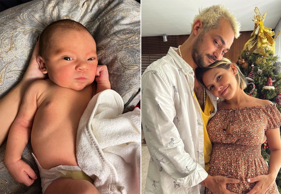 Caetano, filho de Eduardo Sterblitch e Louise D'Tuani — Foto: Reprodução/Instagram