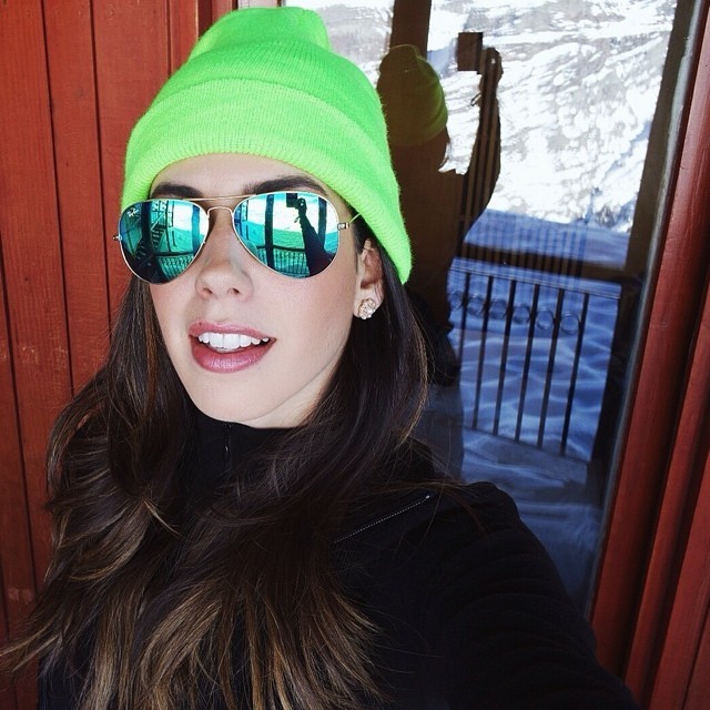 Camila Coutinho, em Valle Nevado, no Chile, após responder as perguntas dos internautas (Foto: Reprodução/Instagram)