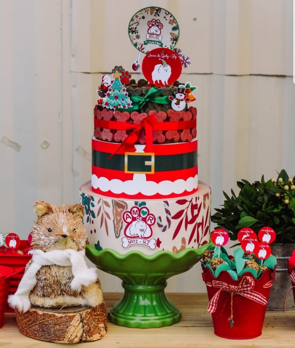 Confeiteira fez dezenas de bolos para a ceia de Natal dos pets de Teresina. — Foto: Arquivo Pessoal