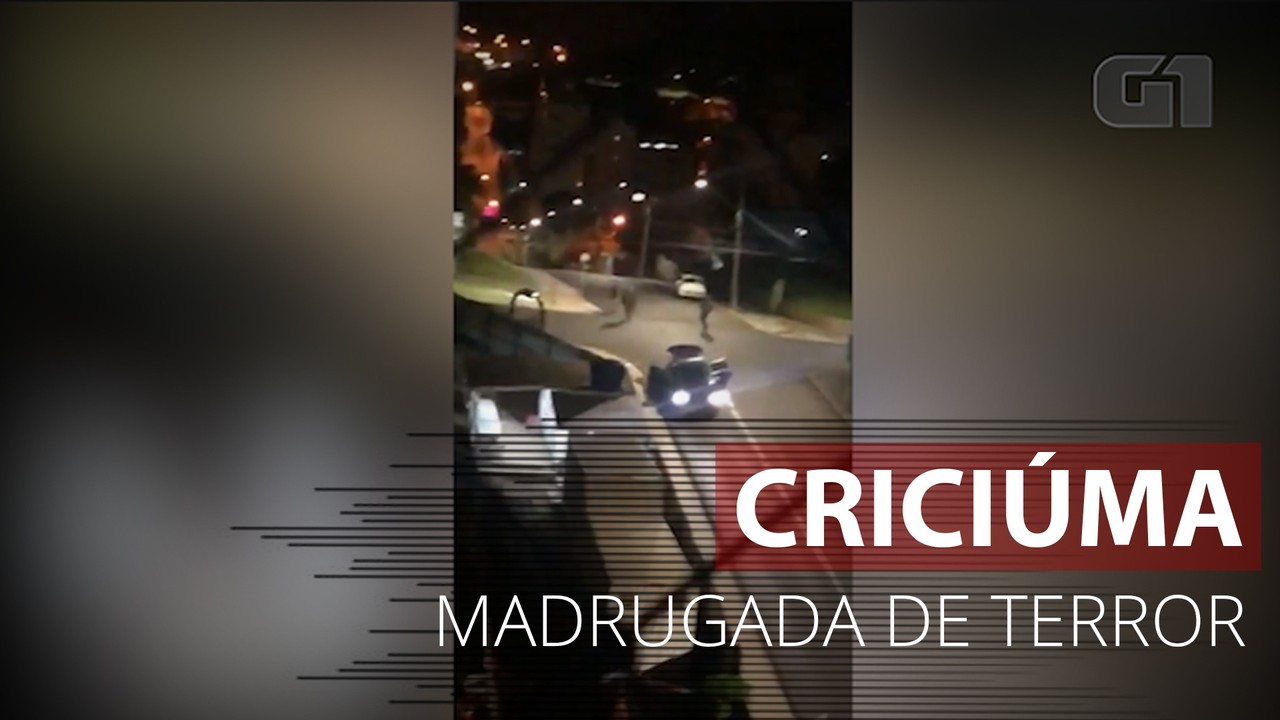 VÍDEO: Imagens mostram momento de tiroteio em Criciúma, SC