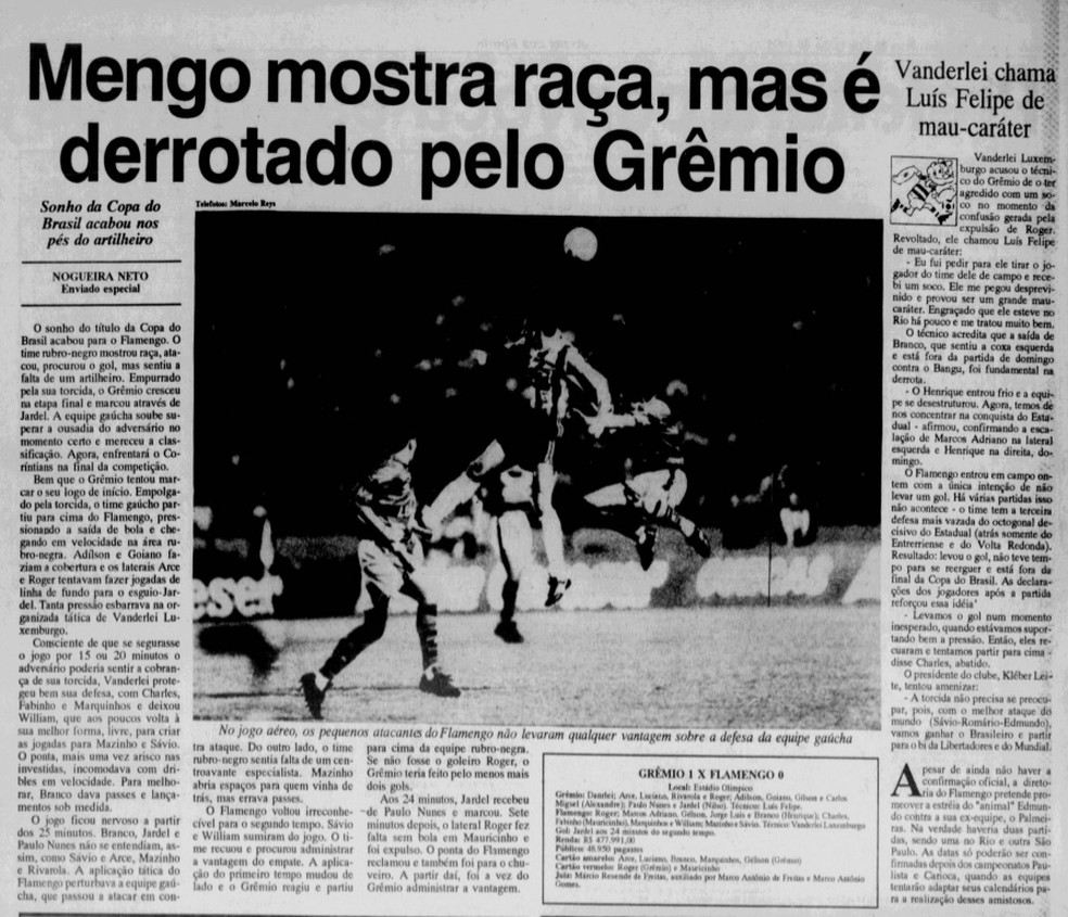 O Globo de 1995 â Foto: Leonardo Miranda