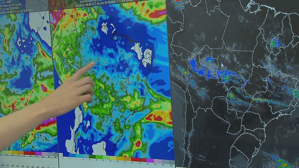 Imagens De Satelite Mostram Que Ha Chuva Para Minas Gerais Volume Previsto Esta Na Media Minas Gerais G1