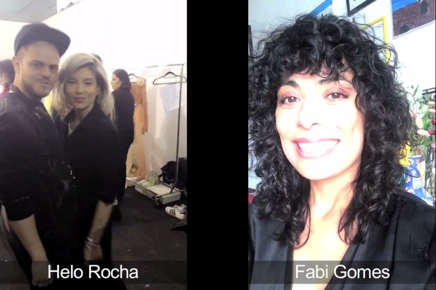Helô Rocha e Fabi Gomes no Snapchat (Foto: Reprodução)