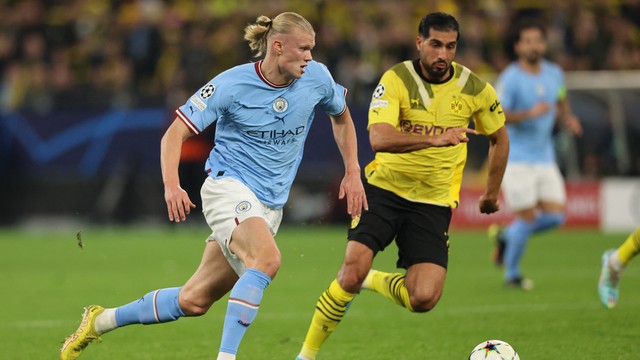No Manchester City, Haaland já é um jogador melhor em reencontro com o  Dortmund