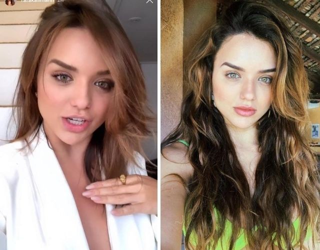 Rafa Kalimann antes e depois de tirar o mega hair (Foto: Reprodução/ Instagram)