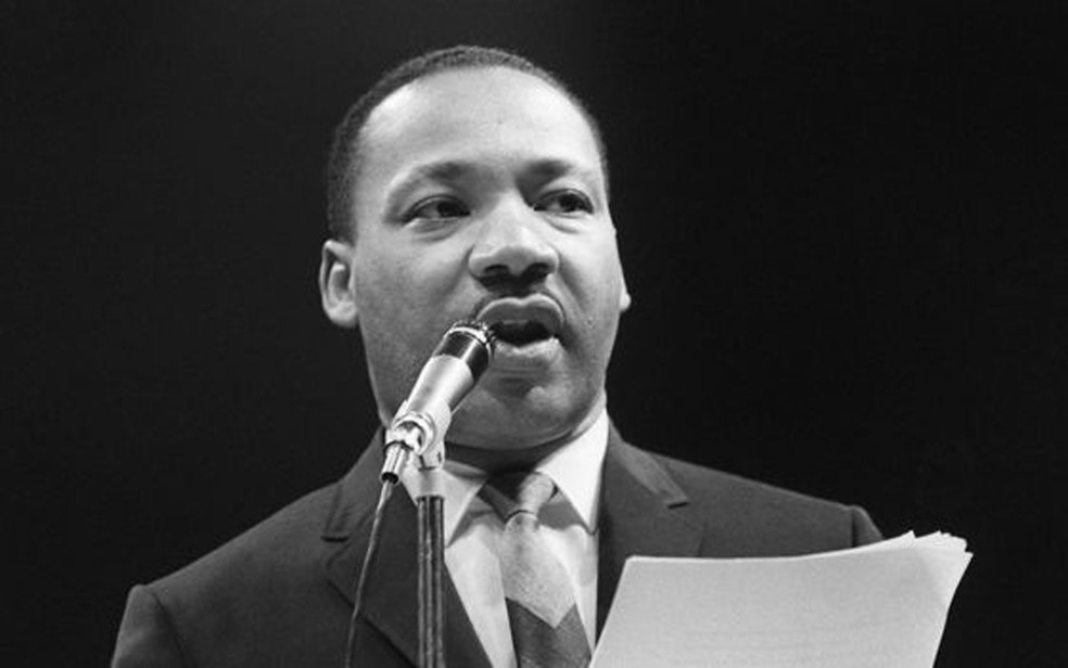 Martin Luther King Jr.: métodos de reivindicação previam desobediência civil e marchas não violentas — Foto: AFP/BBC