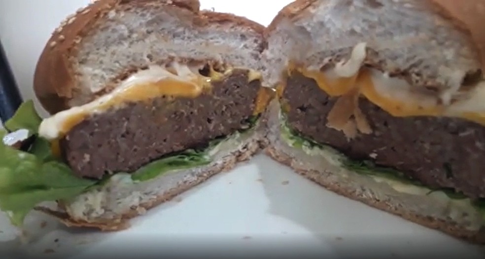 Hambúrguer Caseiro pode ser consumido sozinho ou em lanches — Foto: Reprodução/TV Fronteira