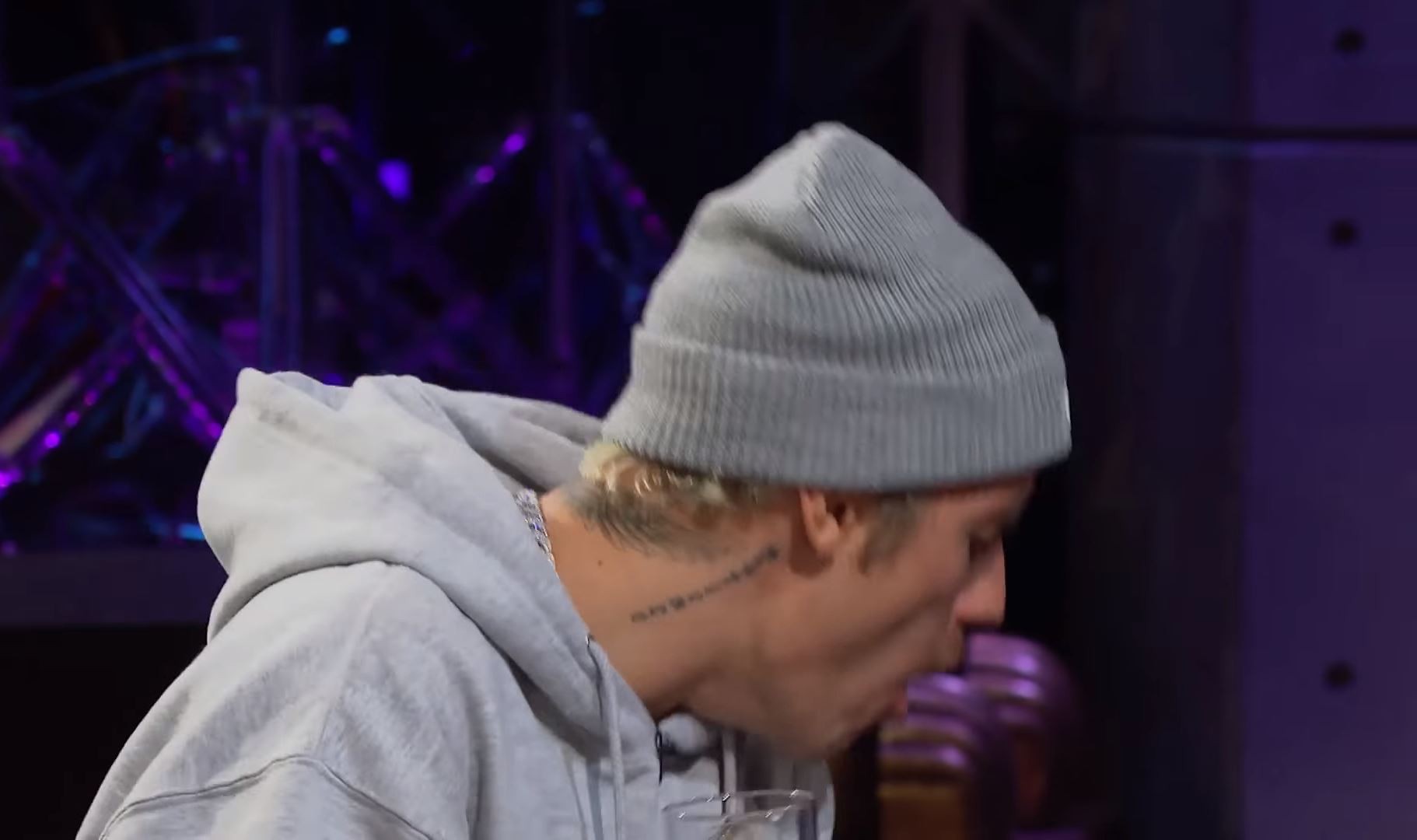 Justin Bieber no programa de James Corden (Foto: YouTube)