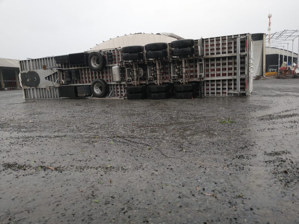 Passagem de tornado foi confirmada pela Defesa Civil de Santa Catarina — Foto: Defesa Civil/ Reprodução 