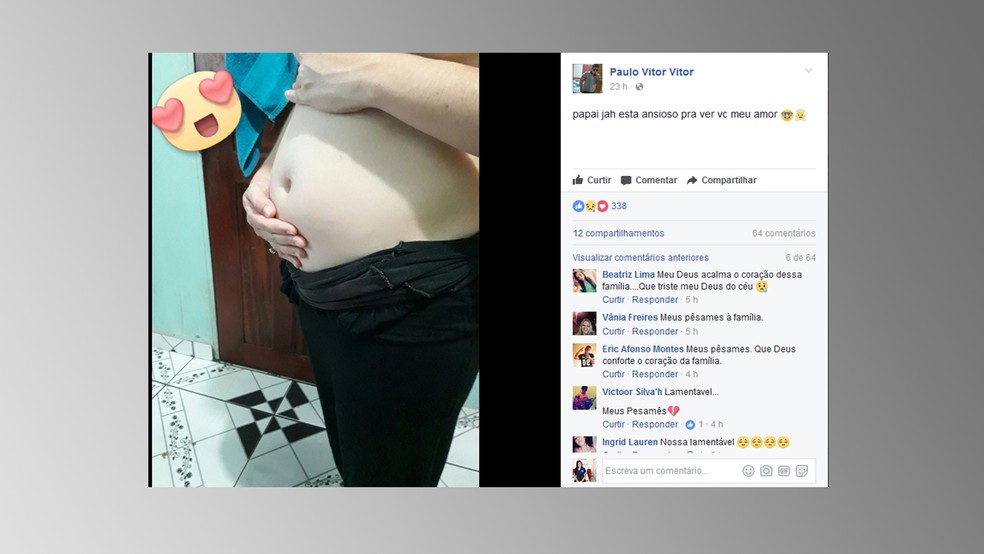Paulo Victor dizia estar ansioso para conhecer o filho (Foto: Reprodução/Redes sociais)
