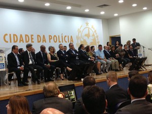 Cerimônia de inauguração da Cidade da Polícia foi neste domingo (29) (Foto: Lívia Torres/G1)