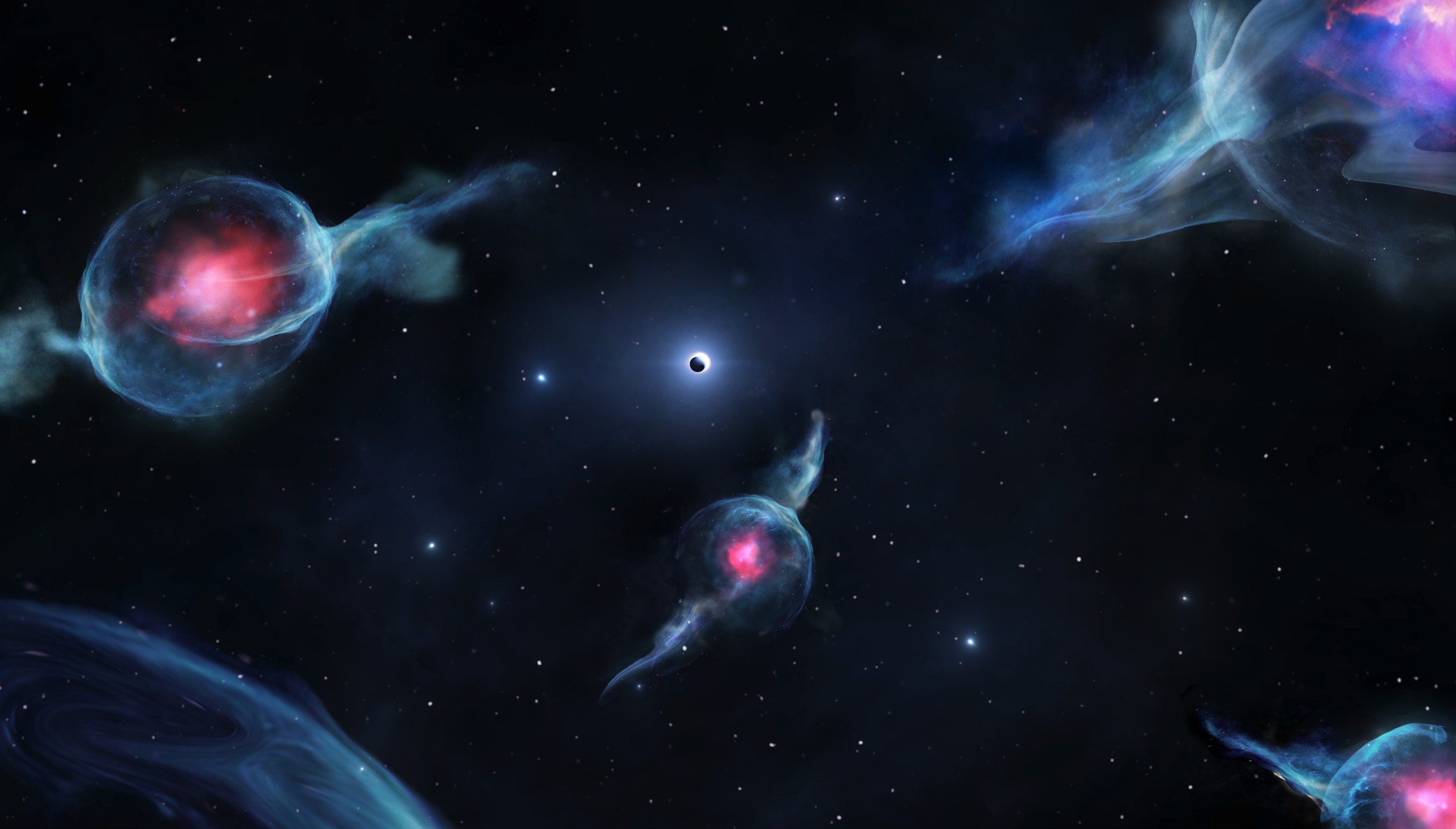 Fenômenos bizarros foram encontrados perto do buraco negro da Via Láctea (Foto: Jack Ciurlo/UCLA Galactic Center Group)