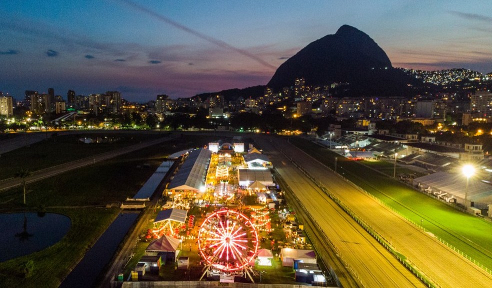 Em 2022, Rio Gastronomia voltará ao espaço que ocupou em 2021,  no meio das pistas de corridas do Jockey Club — Foto: Alex Ferro