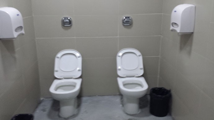 banheiro na Arena da Baixada