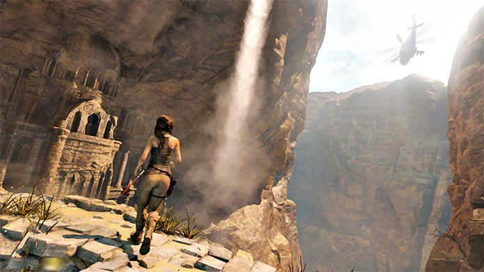 Um dos ambientes de Rise of the Tomb Raider (Foto: Divulga??o)