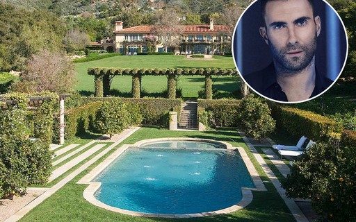 Adam Levine compra mansão em Montecito, na Califórnia, por R$ 126 mi