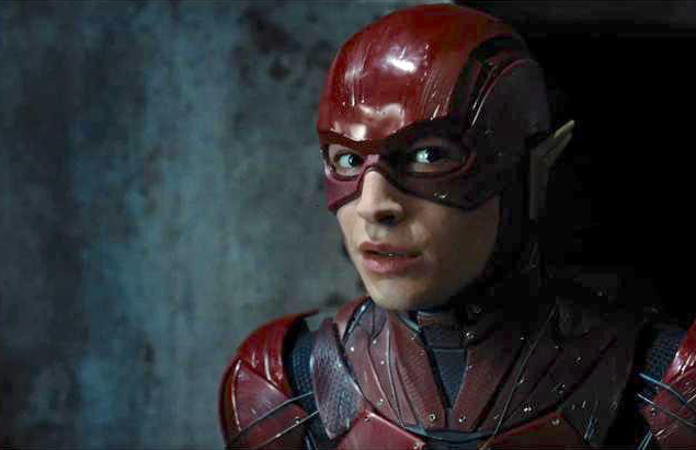O ator Ezra Miller no papel do herói Flash em Liga da Justiça (Foto: Reprodução)