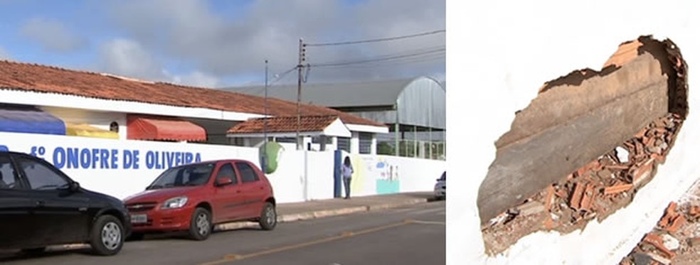 Motorista que atropelou adolescente foi detido depois de fugir e bater no muro de outra escola — Foto: Reprodução/TVCA