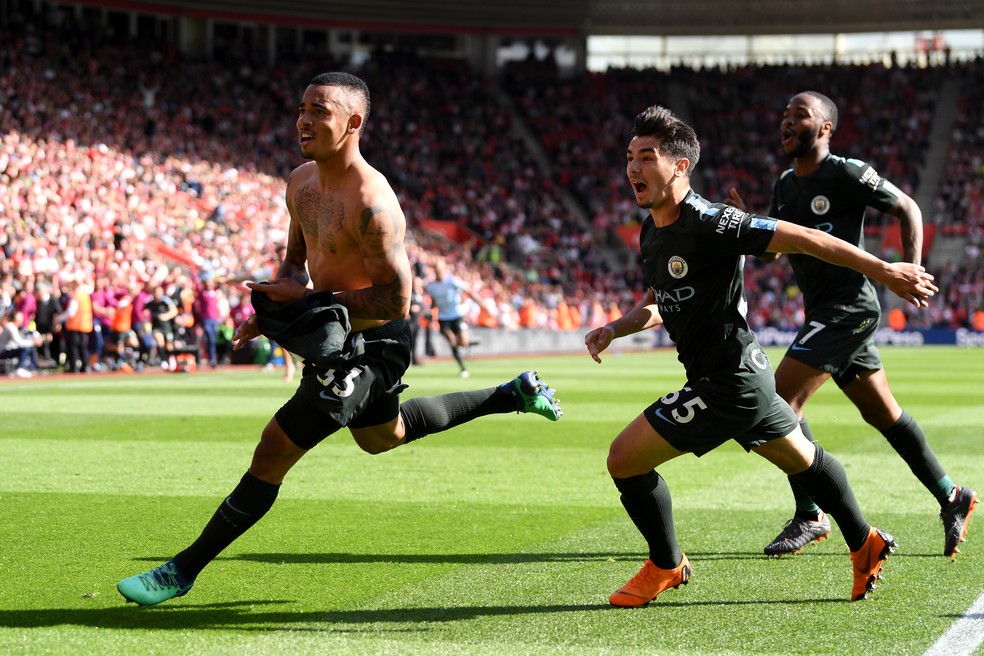 Gabriel Jesus Manchester City x Southampton (Foto: Mike Hewitt/Getty Images)