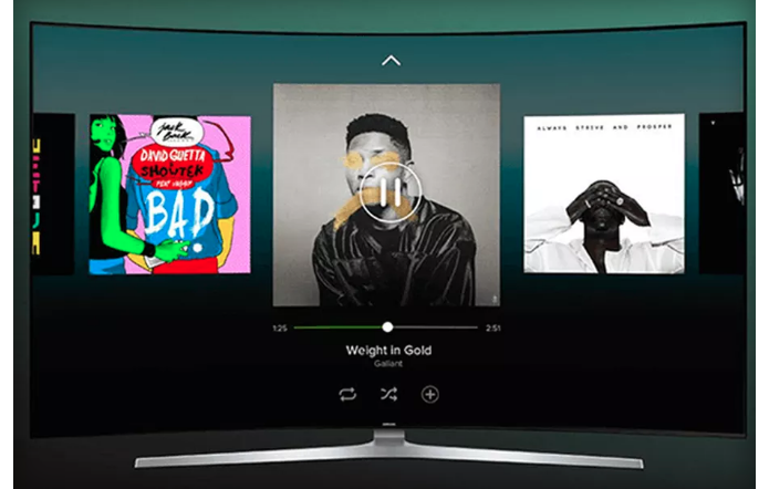 Spotify ganha novo aplicativo em TVs Samsung mais novas (Foto: Reprodução/The Verge) (Foto: Spotify ganha novo aplicativo em TVs Samsung mais novas (Foto: Reprodução/The Verge))