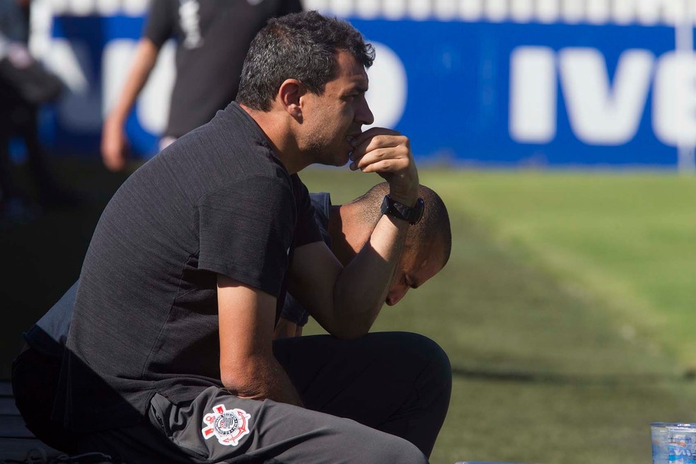 Fábio Carille, técnico do Corinthians — Foto: Daniel Augusto Jr/Ag. Corinthians