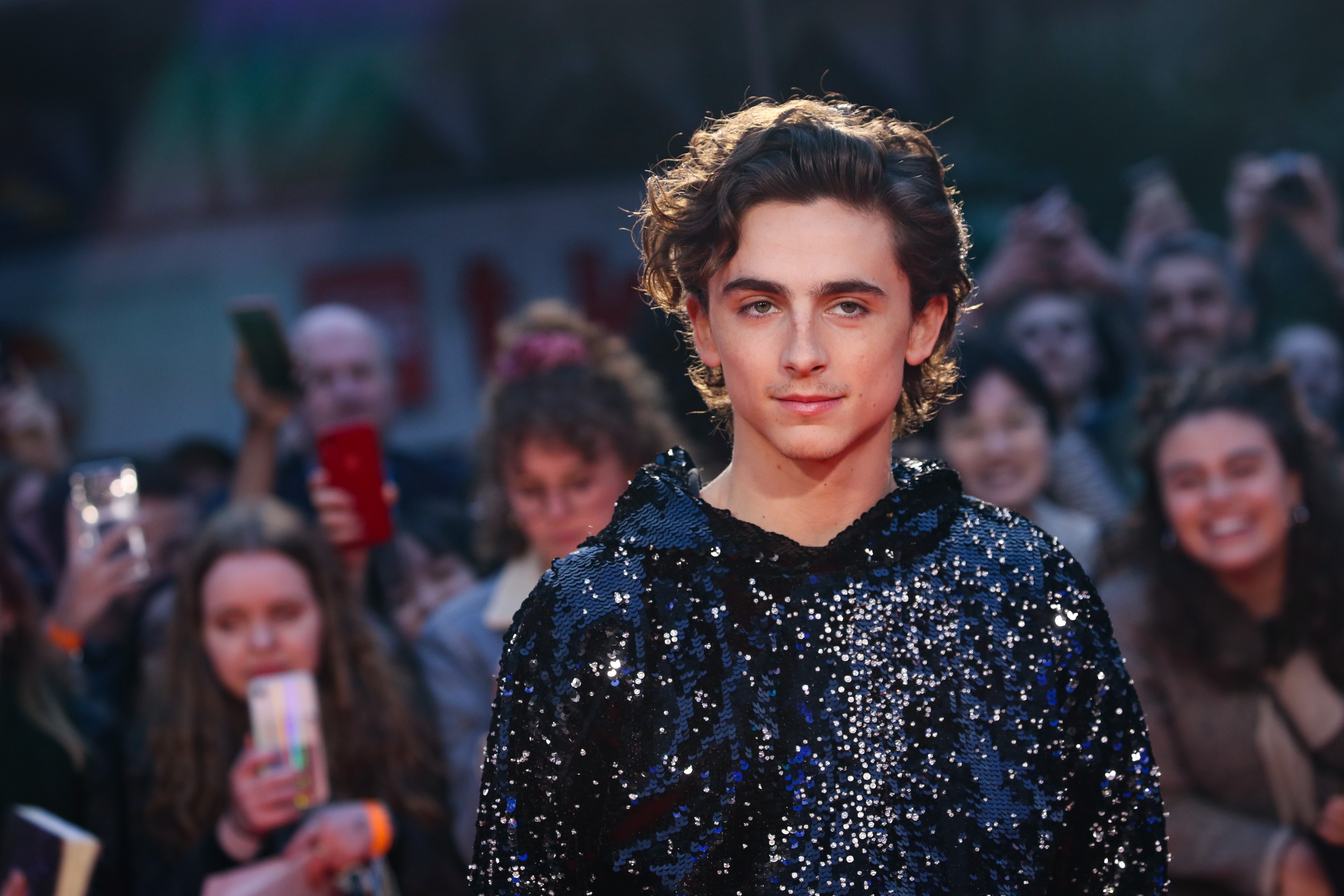 LONDON, ENGLAND - OCTOBER 03: Timothee Chalamet attends "The King" UK Premiere during the 63rd BFI London Film Festival at Odeon Luxe Leicester Square on October 03, 2019 in London, England. (Photo by Mike Marsland/WireImage) (Foto: Mike Marsland/WireImage)
