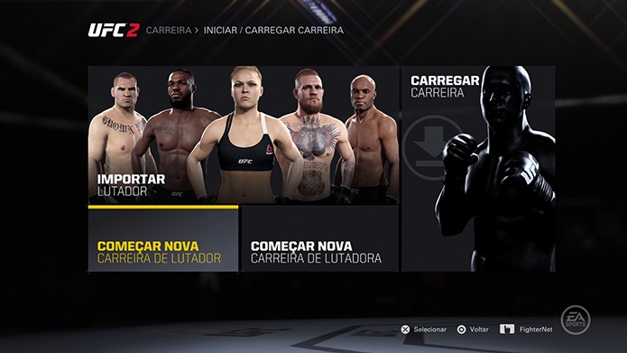EA Sports UFC 2 tem modo carreira vasto (Foto: Reprodução/Thiago Barros)