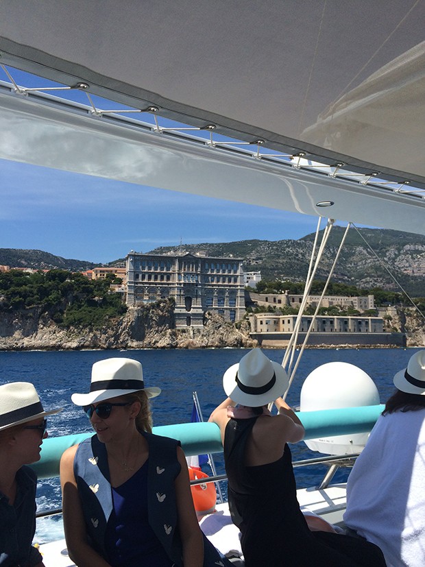 The cruise from Monaco to Nice to celebrate the launch of the Van Cleef & Arpels Seven Seas fine-jewellery cruise collection (Foto: Suzy Menkes/ Instagram)