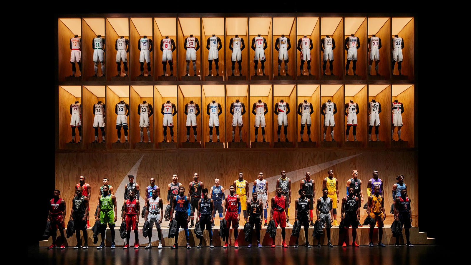 Os uniformes da NBA feitos pela Nike (Foto: Divulgação/Nike)