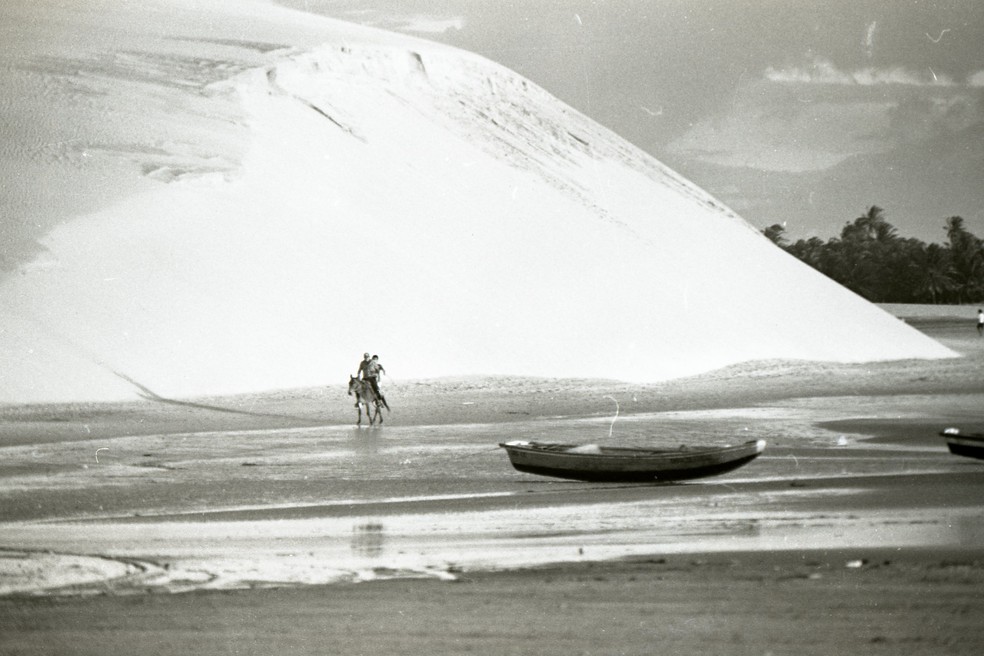 Na década de 1980, duna tinha cerca de 60 metros — Foto: João Justino