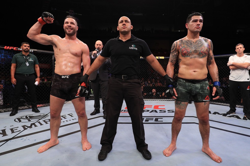 Markus Maluko comemora a vitÃ³ria no UFC Fortaleza â?? Foto: Getty Images