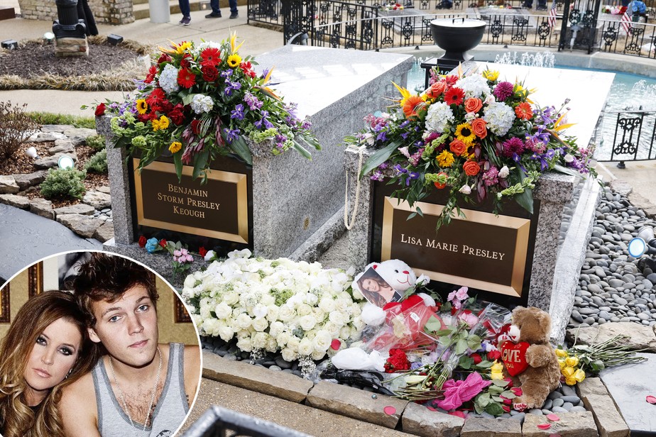 Lisa Marie Presley foi enterrada ao lado de Benjamin Keough em Graceland