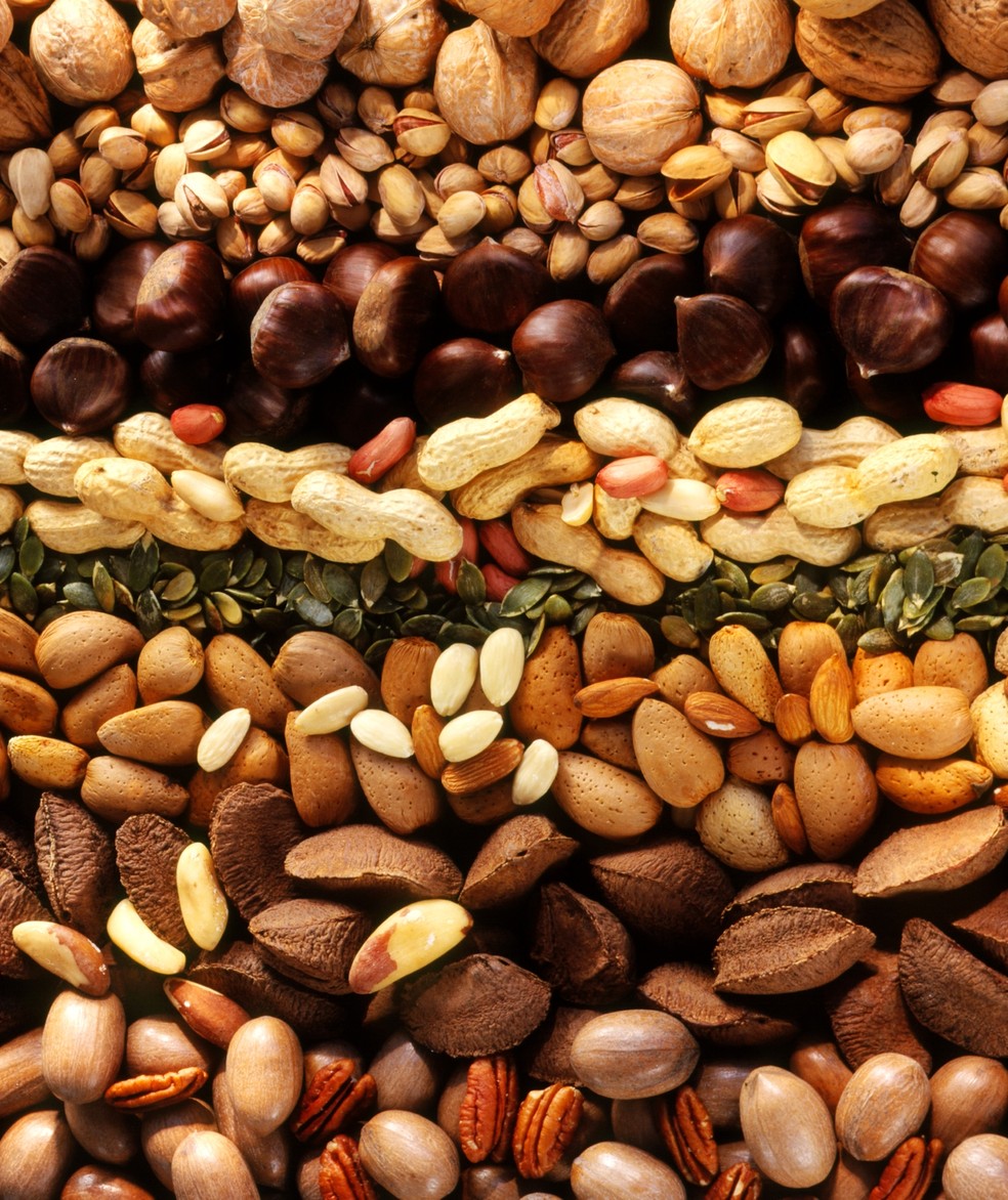 Castanhas, amendoins, avelãs... Lanche com 50g é suficiente (Foto: Getty Images)