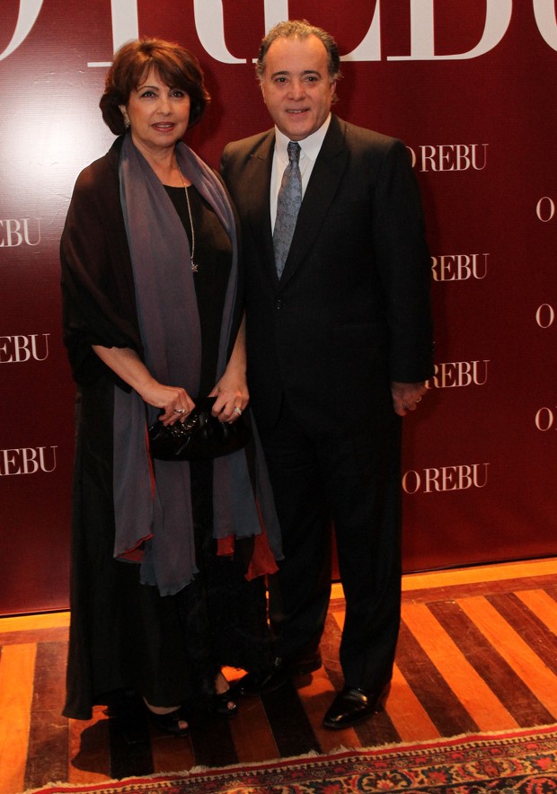Tony Ramos e a mulher, Lidiane (Foto: Anderson Borde/Felipe Assumpção/Léo Marinho/AgNews)