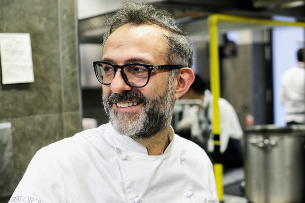 O chef italiano Massimo Bottura, do Osteria Francescana, em Modena: melhor do mundo pela revista Restaurant (Foto: Reprodução/Facebook)