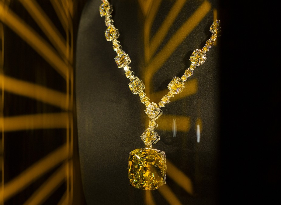 O Diamante Tiffany participou da exposição Yellow is the New Blue, em sua primeira aparição no Brasil e na América Latina. O evento foi realizado em espaço do Shopping Cidade Jardim, em São Paulo.