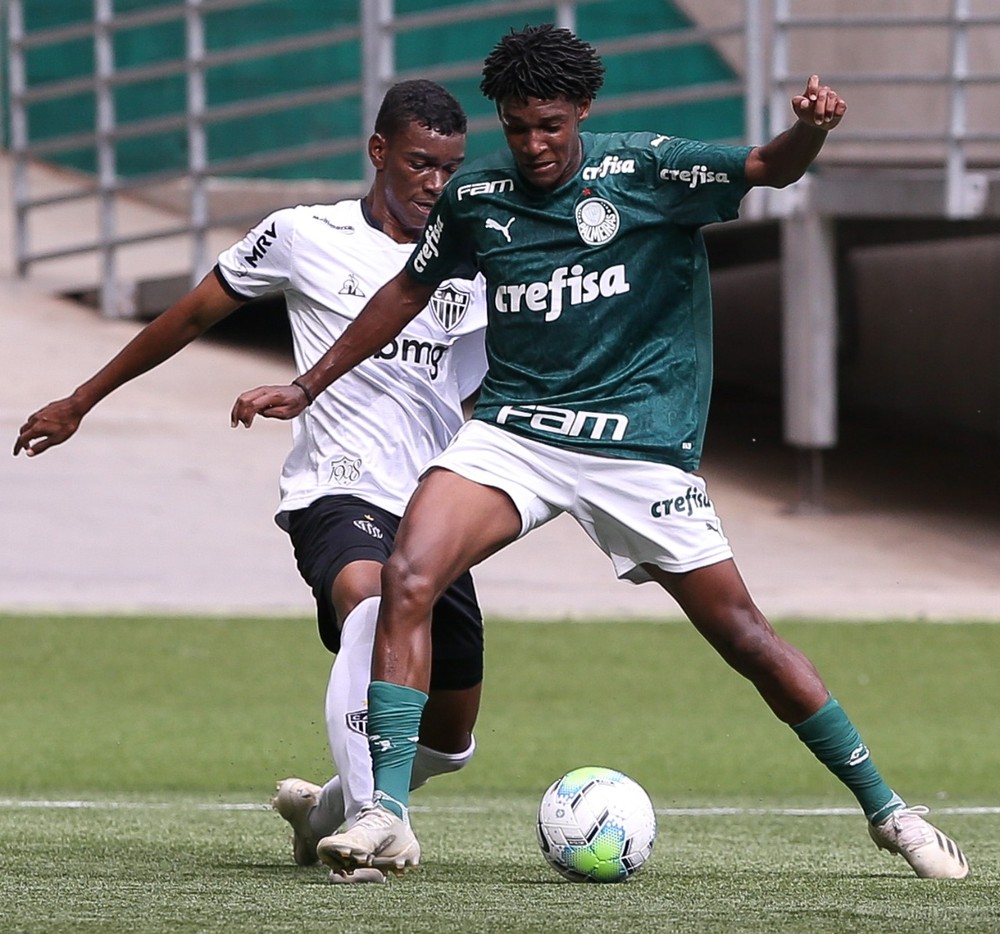 Palmeiras e Atlético-MG empatam no jogo de ida das quartas de final do Brasileirão Sub-20