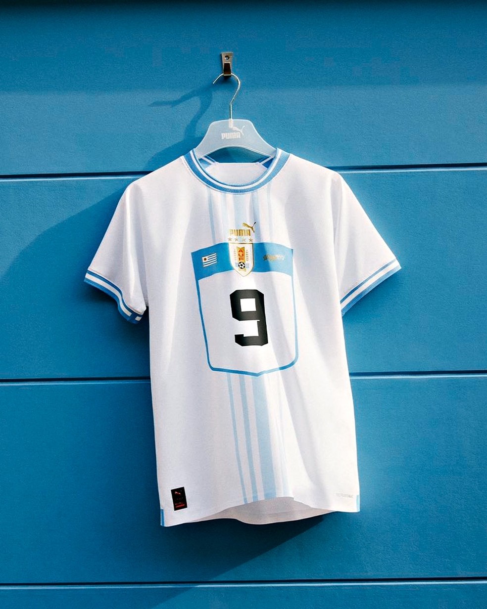 Camisa 2 do Uruguai para a Copa do Mundo — Foto: Reprodução/Twitter