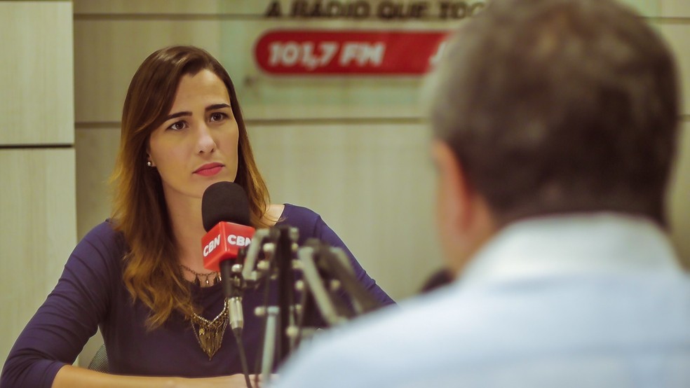 CBN - João Pessoa. Patrícia Rocha — Foto: Produção 