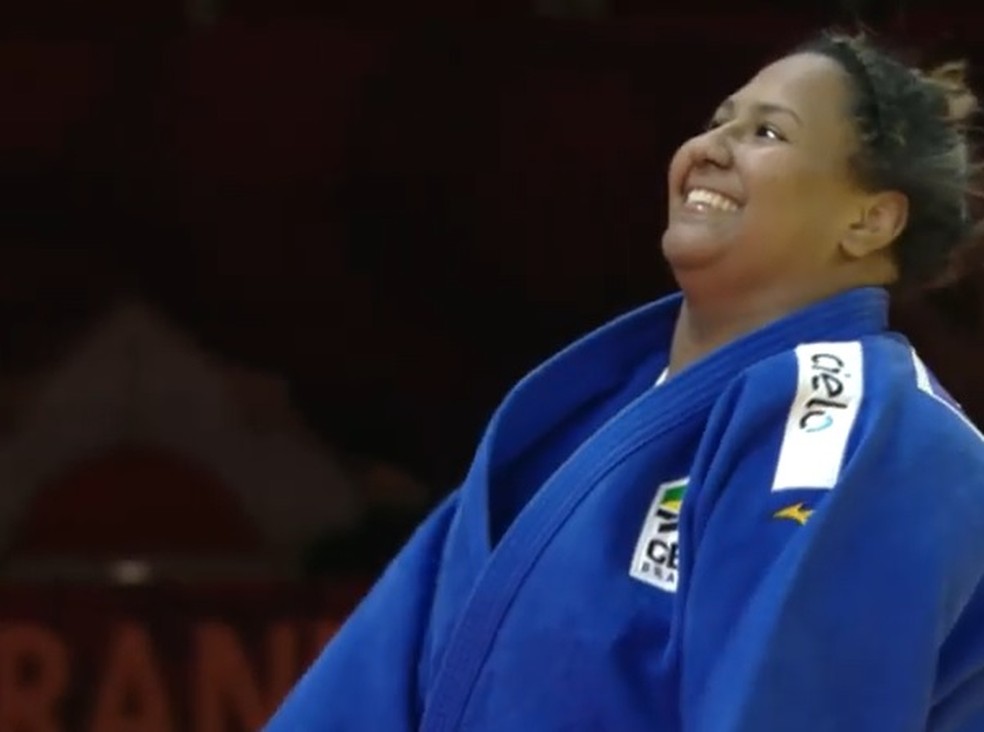 Beatriz Souza é bronze no Grand Slam de judô — Foto: Reprodução