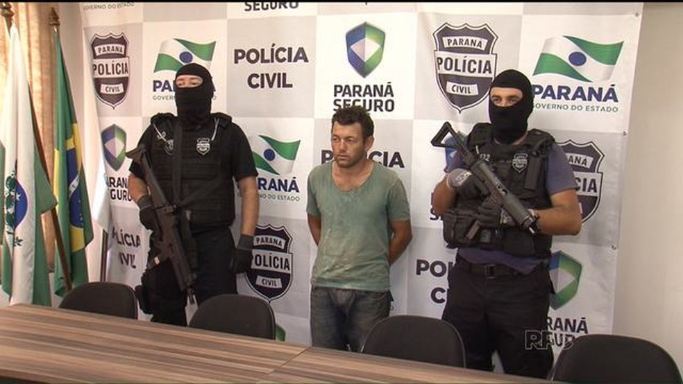 Flávio Acosta Riveros, que também é paraguaio, foi preso em Pato Branco em janeiro de 2016 — Foto: Reprodução/RPC