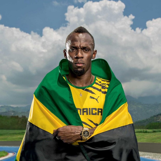 Usain Bolt, embaixador da Hublot, com relógio Big Bang Unico Usain Bolt (Foto: Divulgação/Hublot)