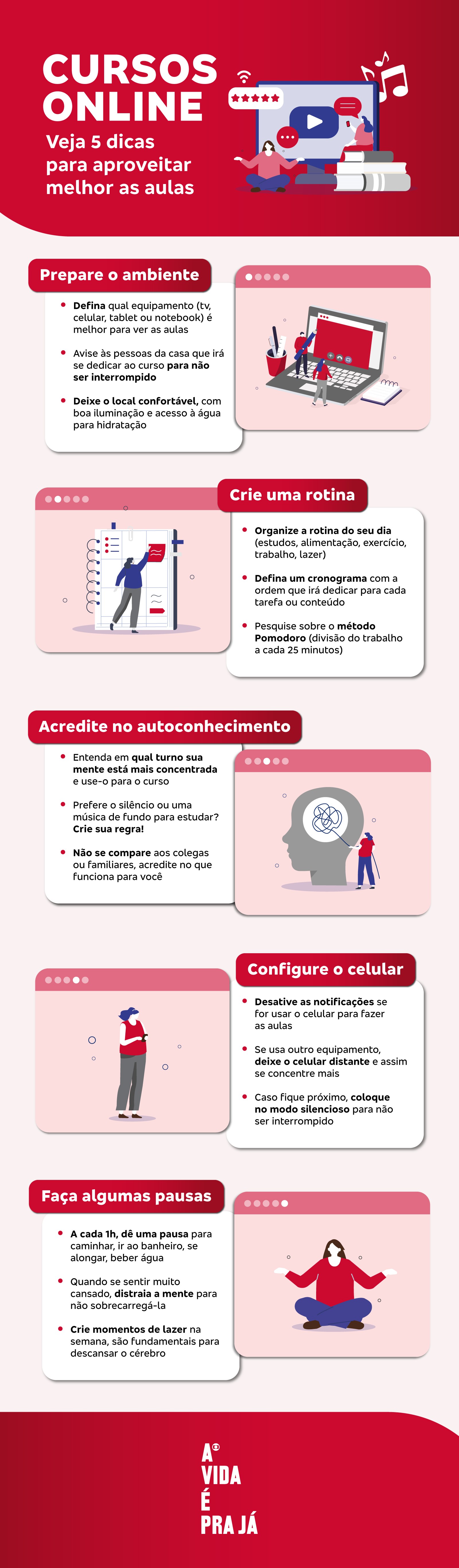 Cinco dicas para aproveitar melhor os cursos online