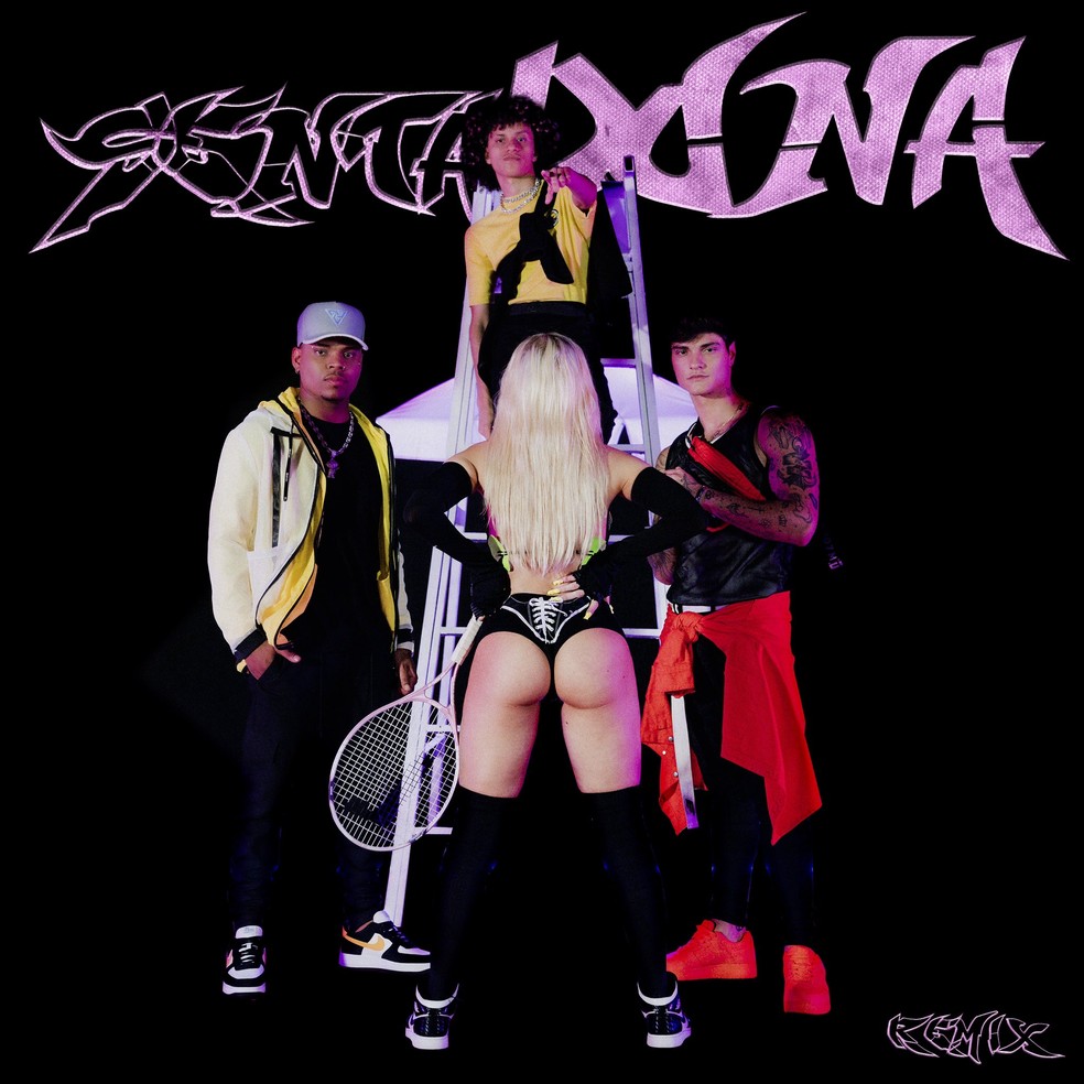 Capa do single 'Sentadona remix', com Luísa Sonza — Foto: Divulgação