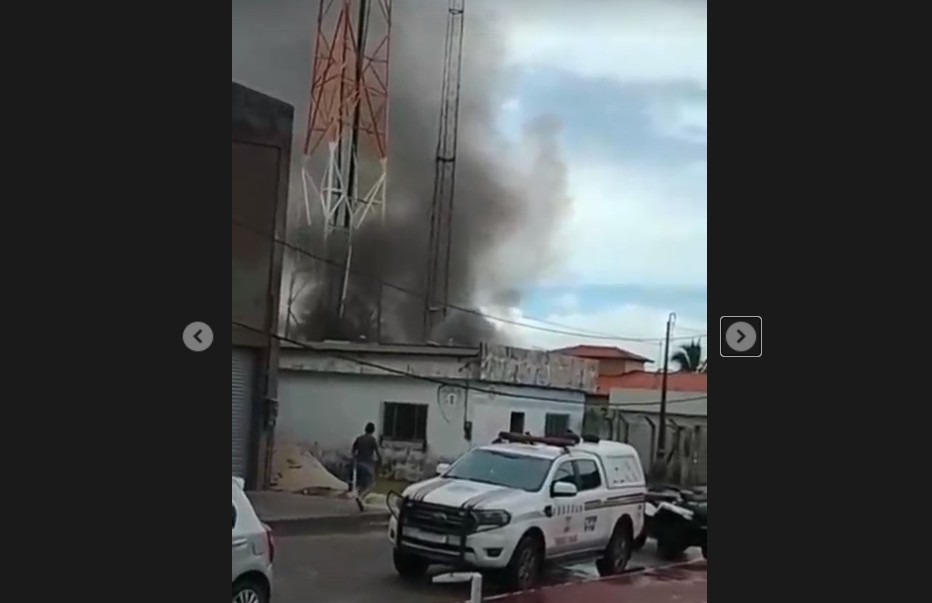 Alojamento de destacamento da PM-MA em Santo Amaro pega fogo